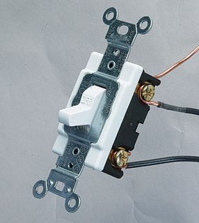 Example wiring to switch