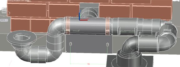 View showing slotted holes to be held by threaded rods epoxied into slab.